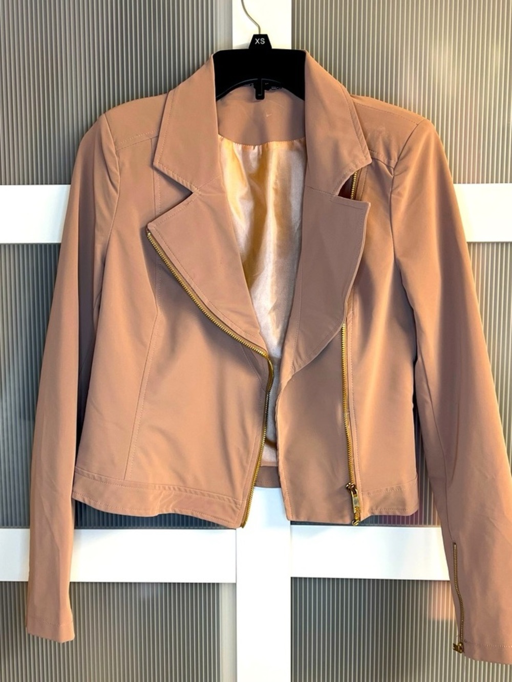 Windsor Blush Asymmetrical Zip Jacket